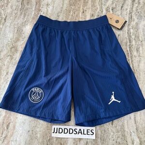 Nike Air Jordan Dri-FIT ADV Soccer Football PSG Shorts Blue HQ6634-492 Mens Sz M